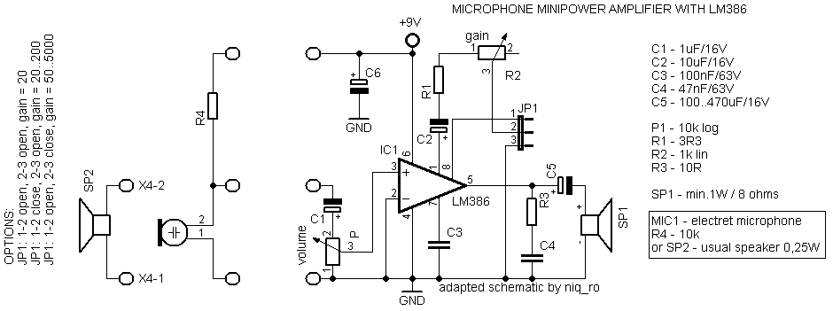 LM386 as megaphone