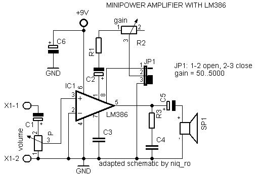 LM386 with gain = 50..5000