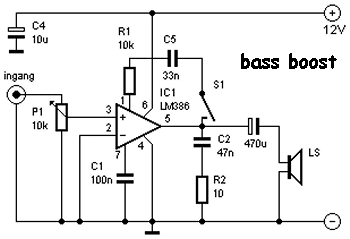 base schematic with bass boost