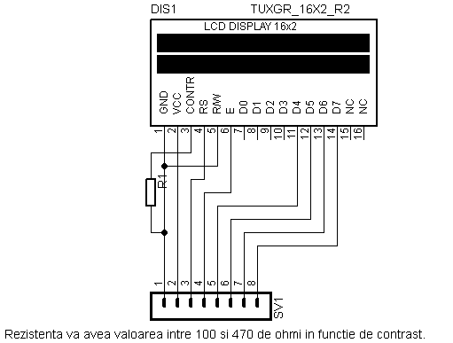 bord electronic vers.1 Dan Gelep - cu afisaj 4 randuri si 16 coloane