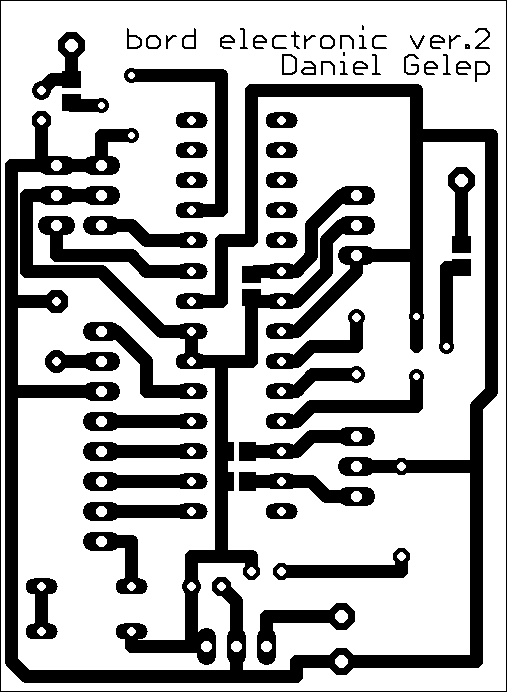 bord electronic vers.2 Dan Gelep - cu afisaj de Nokia 3310