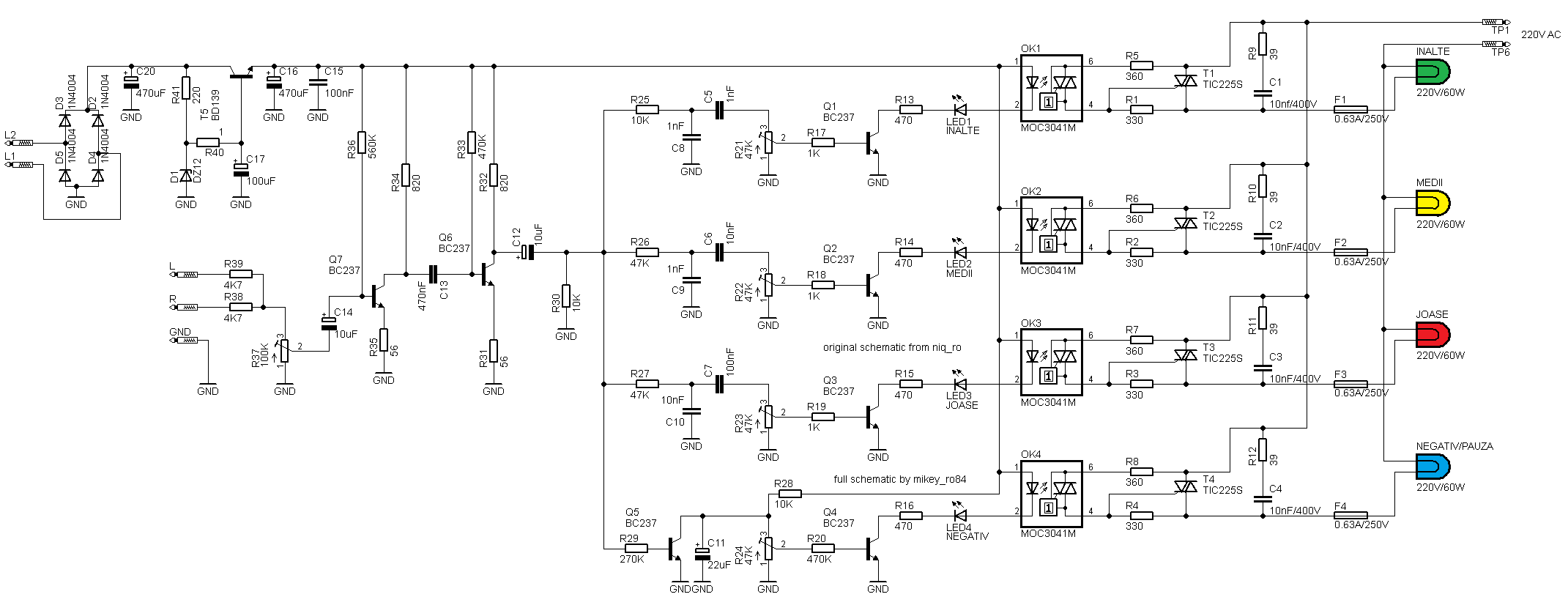 light organ with 4 channels