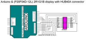 HUB40A Arduino test schematic